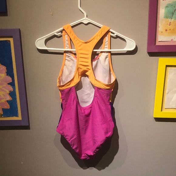 Speedo Girls Multi Color One Piece Swimsuit - Picture 5 of 5